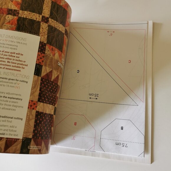 Quiltmania Magazine Quilt #115 Issue 2016 Crafts Quilting Patterns Patchwork - Picture 6 of 6